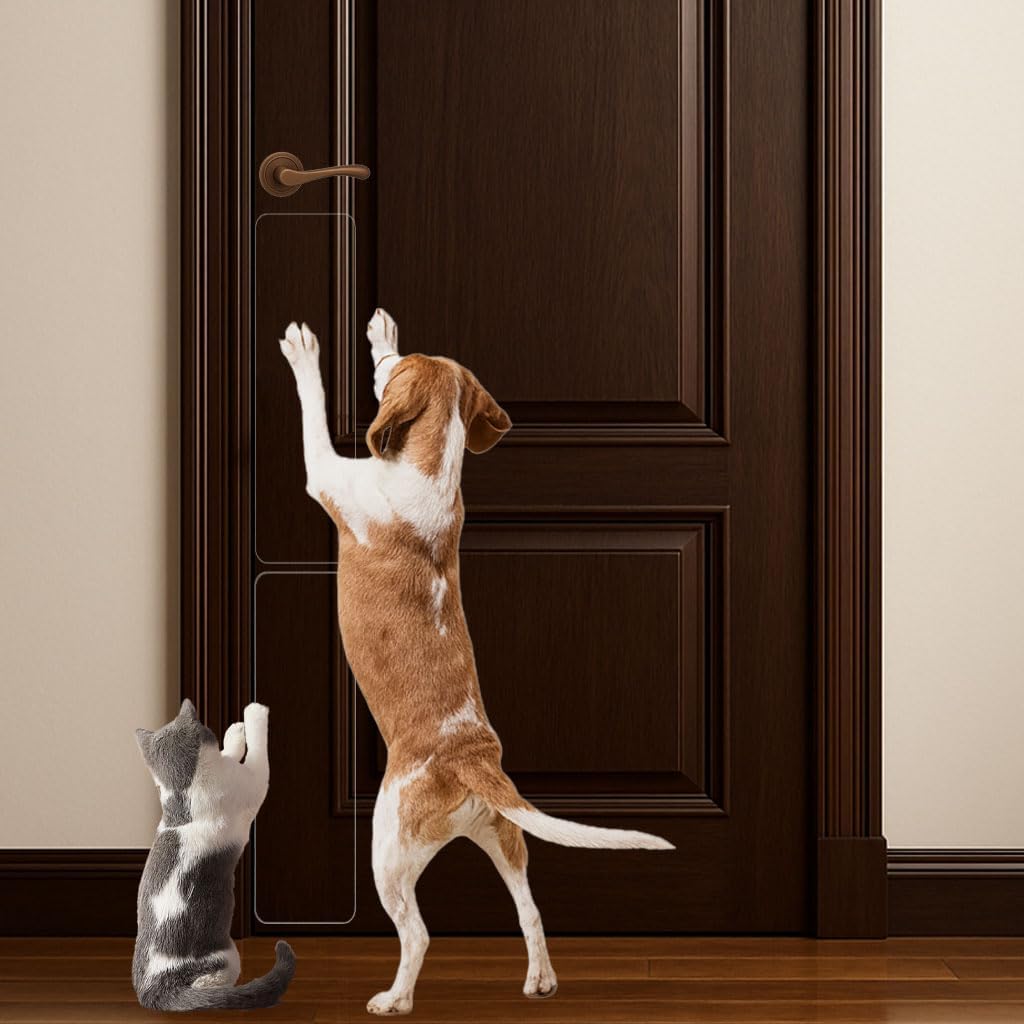 1 Pack 40 x 16 Heavy Duty Clear Door Protector Cat & Dog, Easy & Quick to Install Clear Anti Scratch Work on Wall, Window, Glass, Furniture Guard Indoor/Outdoor Cat Scratch Protectors - Image 10