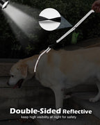 Joytale heavy duty dog leash showing the integrated D ring holding accessories