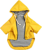 Dog Raincoat rain Jacket Raincoat Dogs Waterproof Small Medium Breeds Zip Closure Storage Pocket Harness Hole Red M - Image 14