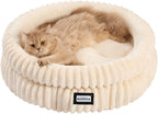 BALANCE Cat Bed Kitten Bed, Washable Round Cat Beds for Indoor Cats, Super Soft Plush Faux Fur Pet Bed for Puppy and Kitten with Anti-Slip Bottom - Image 12