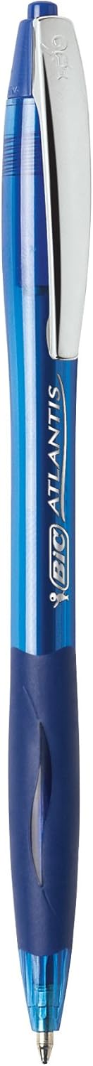 BIC Glide Blue Retractable Ballpoint Pens, Medium Point (1.0mm), 2-Count Pack, Ultra Smooth Writing Blue Pens - Image 3