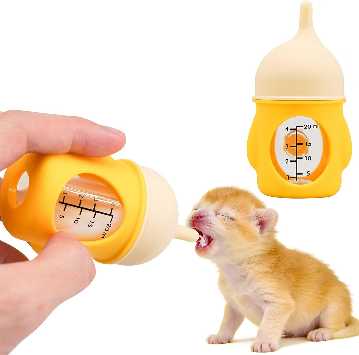 YeulYuuri pet nursing bottle yellow 20ml front view