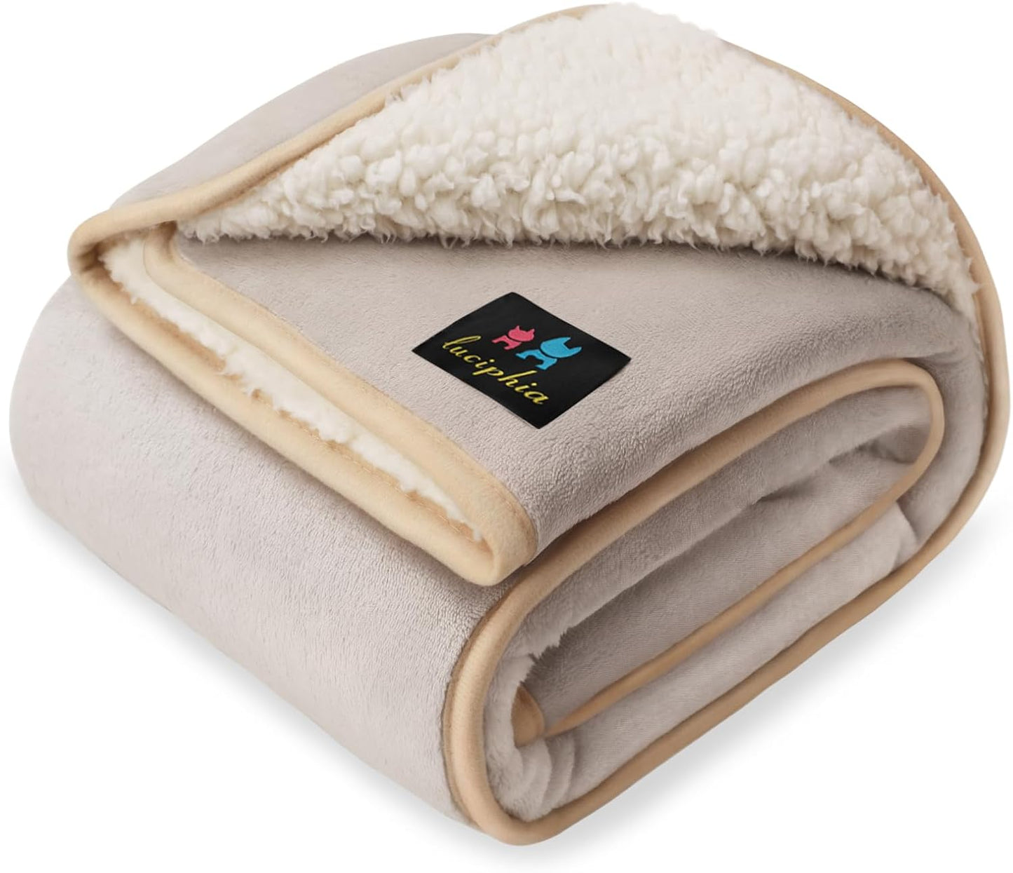 Waterproof Pet Blanket, Liquid Pee Proof Dog Blanket for Sofa Bed Couch, Reversible Sherpa Fleece Furniture Protector Cover for Small Medium Large Dogs Cats, Dark Gray Small40" x 28" - Image 11