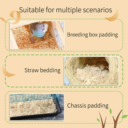 Natural low dust wood bedding for hamster and rabbit enclosures
