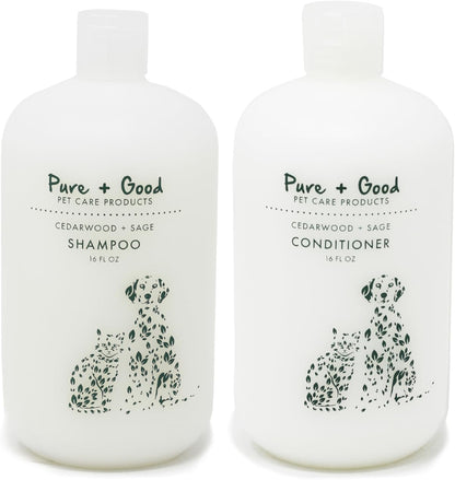 Pure + Good - Shampoo and Conditioner Set, Formulated for All Pets, Gentle and Cleansing, Made in The USA, Cruelty Free, 16 fl oz (Flea + Tick) - Image 9