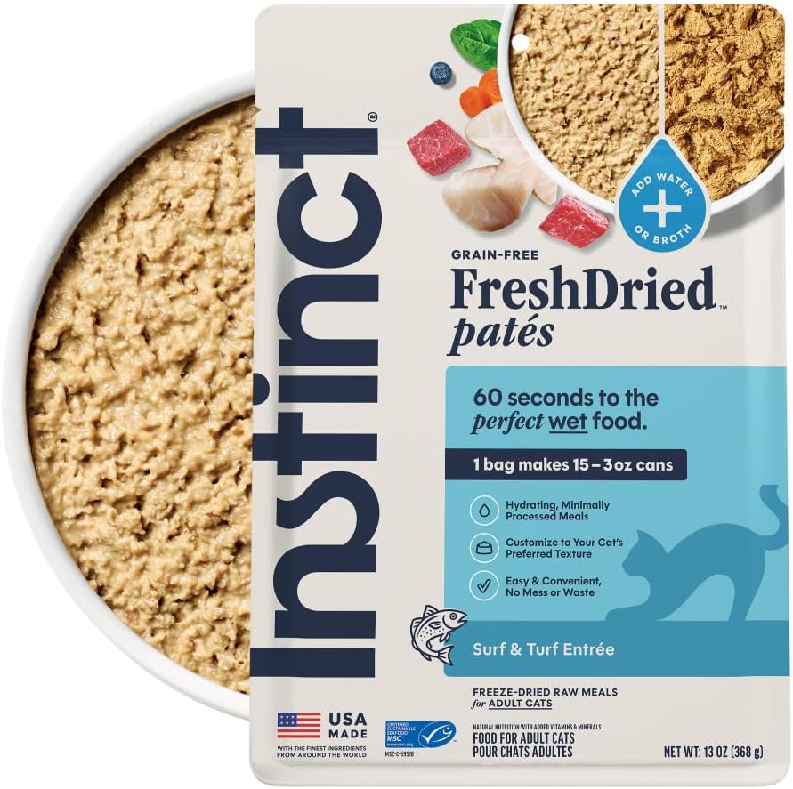 Instinct FreshDried Pates, Freeze Dried Cat Food, Grain Free - Cage-Free Chicken Entre, 3 oz. Bag - Image 10