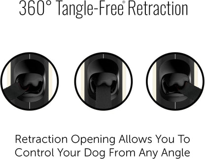Integrated waste bag storage compartment on TUG dog leash handle