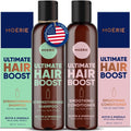 Moerie volumizing shampoo and conditioner set front view bottles