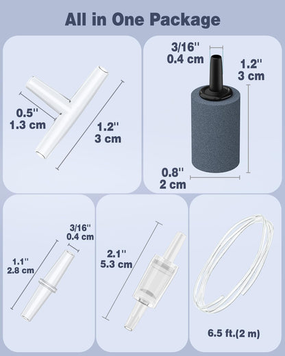 Pawfly aquarium air pump packaging and contents
