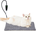 ZOMISIA Cat Heating Pad - 11 Adjustable Temperature and 25 Timer Options, Heated Cat Bed Indoor with Chew-Resistant Cord for Small Dogs, 18x18 Inch - Image 11