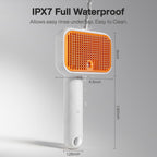 Siulmkot pet grooming brush with water tank indicator