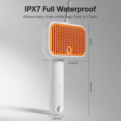 Siulmkot pet grooming brush with water tank indicator