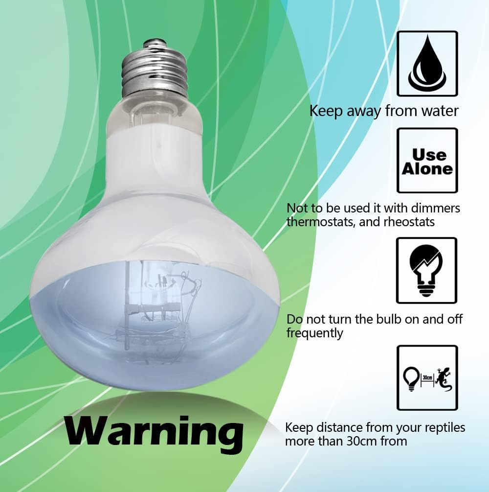 MCLANZOO UVA basking light bulb operating over a turtle habitat demonstrating optimal thermal efficiency