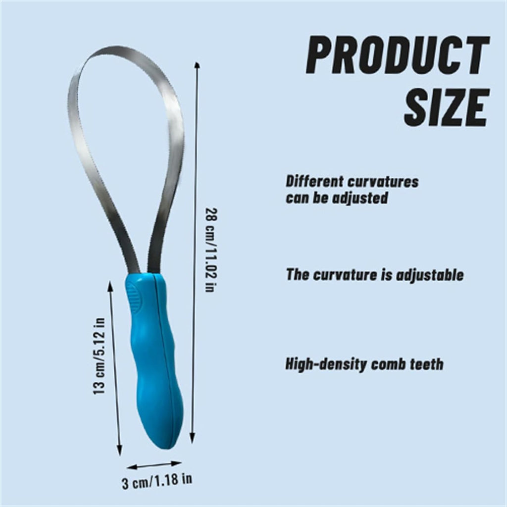 Stainless steel blades of Llelemamo pet grooming tool