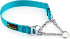Plutus Pet Martingale Dog Collar with Stainless Steel Chain and Reflective Nylon, Adjustable No Pull Training Collar, for Small Medium, and Large Dogs, Black, M - Image 9