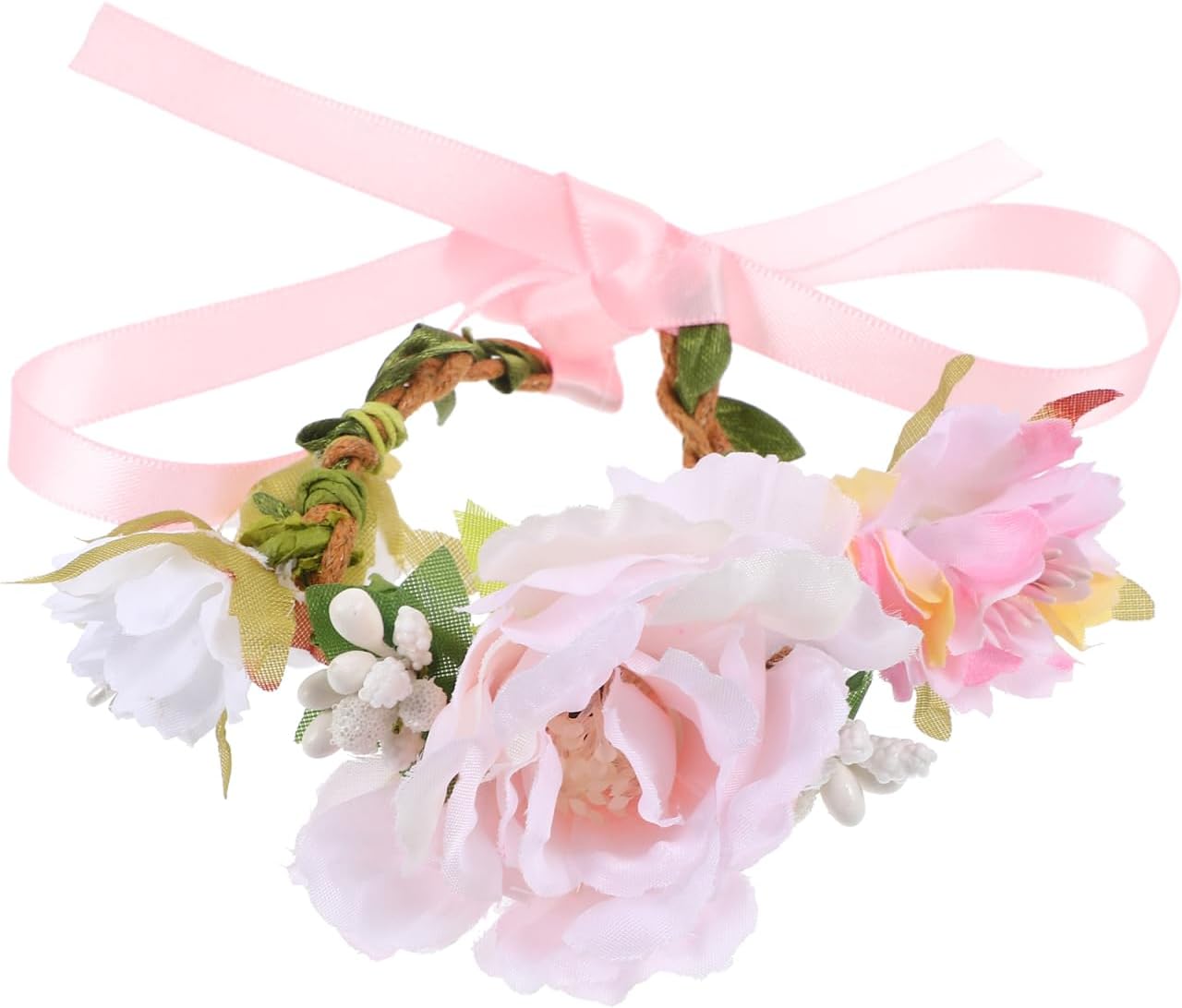 Housoutil Floral Pet Collar front view on a white background