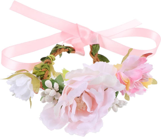 Housoutil Floral Pet Collar front view on a white background