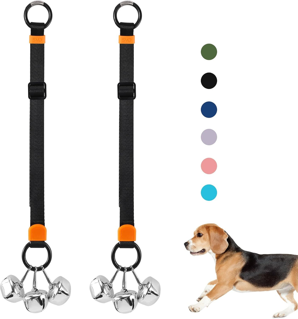 SVD.PET Dog Door Bell with Hanging Ring, Dog Bells to Go Outside for Potty Training, Can Attach to Door Knob or Anywhere Near The Door, Height Adjustable, Loud Jingle Bells for Puppies (Navy Blue) - Image 10