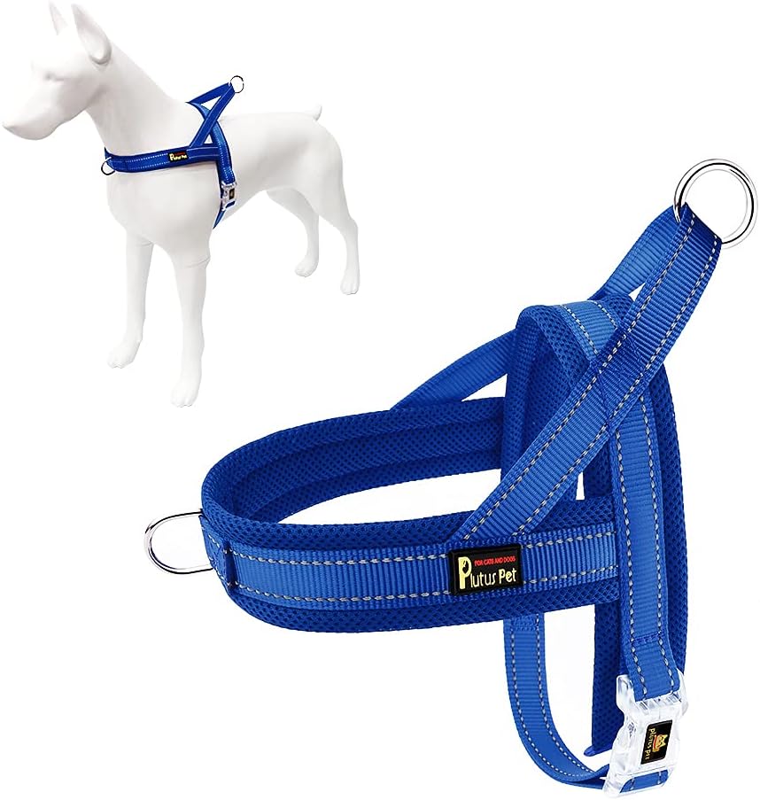 Plutus Pet No Pull Dog Harness with Breathable Mesh Padded, Adjustable Reflective Escape Proof Dog Harness, Quick Fit Dog Vest Harness for Small Medium Large Dogs(M, Beige) - Image 10