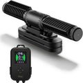 Hygger Aquarium Crossflow Wave Maker front view showing sleek black design inside a reef tank.