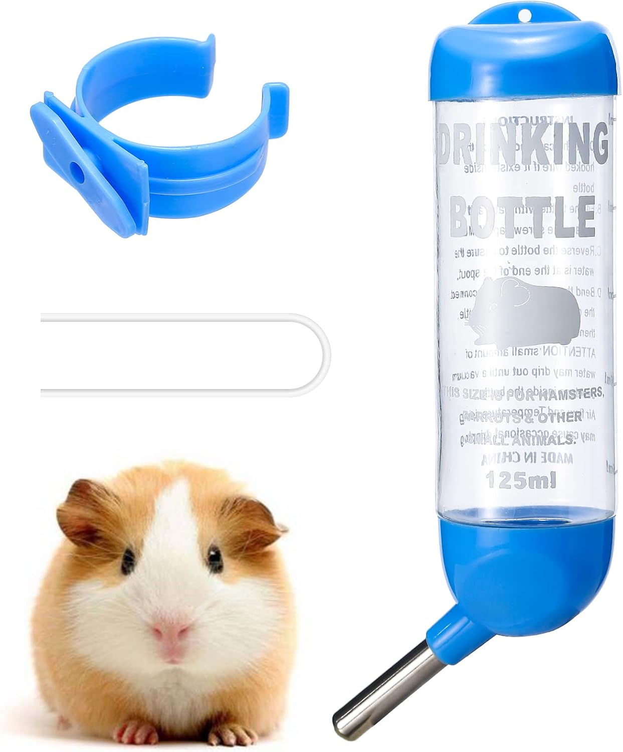 PStarD Moon Small Animals Water Bottle - Bunny, Hamster, Guinea Pig, Rabbit, Chinchilla, Gerbil, Groundhog, Squirrel (2.7 oz) - Image 8