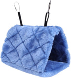 Vktech(R) Plush Snuggle Bird Hammock Hanging Snuggle Cave Happy Hut Bird Parrot Hideaway Size M (23.5 * 22cm) (Blue) - Image 4