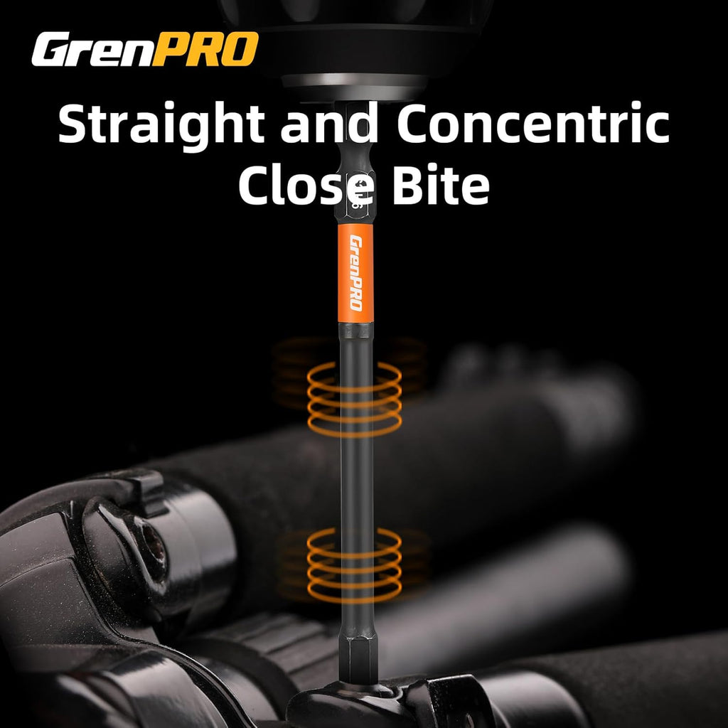GRENPRO Allen Socket Set organized neatly by size for easy selection during automotive repairs.
