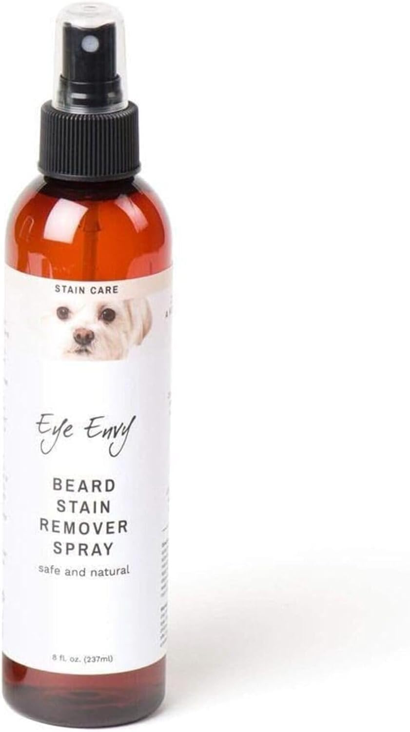 Eye Envy Beard Stain Remover Spray for Dogs/Cats. Natural, Safe. Remove Stains from Drooling, Saliva, Food, Runoff from Tearing. Removes Odors. Keeps Dog Beards Clean. 8oz - Image 9