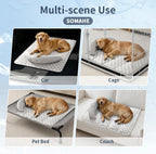 Folded portable dog cooling mat for travel