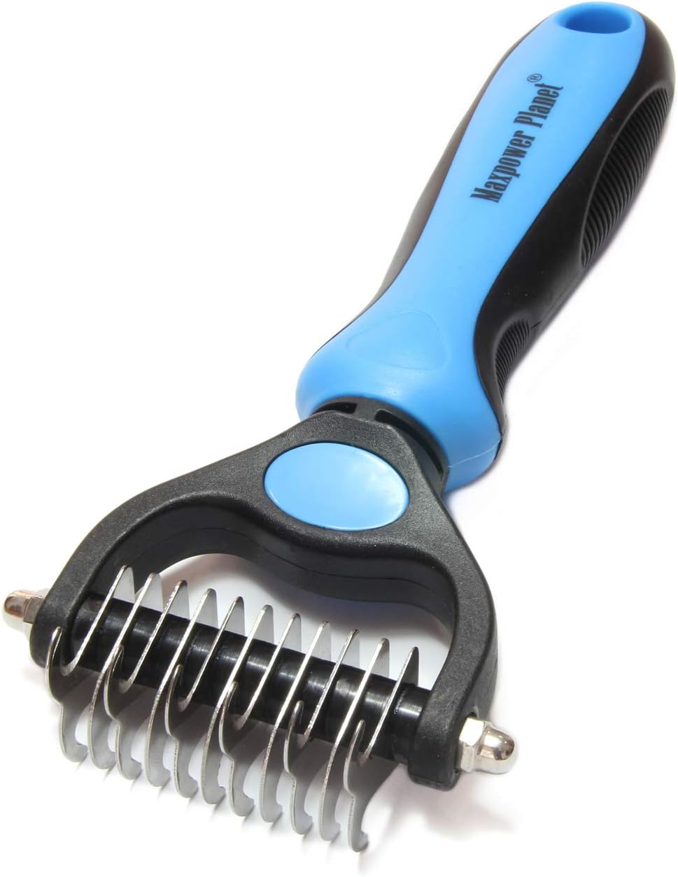 Maxpower Planet Original Pet Grooming Rake - Double-Sided Deshedding Dematting Tool, Undercoat Rake for Dogs & Cats, Extra-Wide Dog Grooming Brush & Deshedder Comb for Long Hair, Reduces Shedding 95% - Image 10