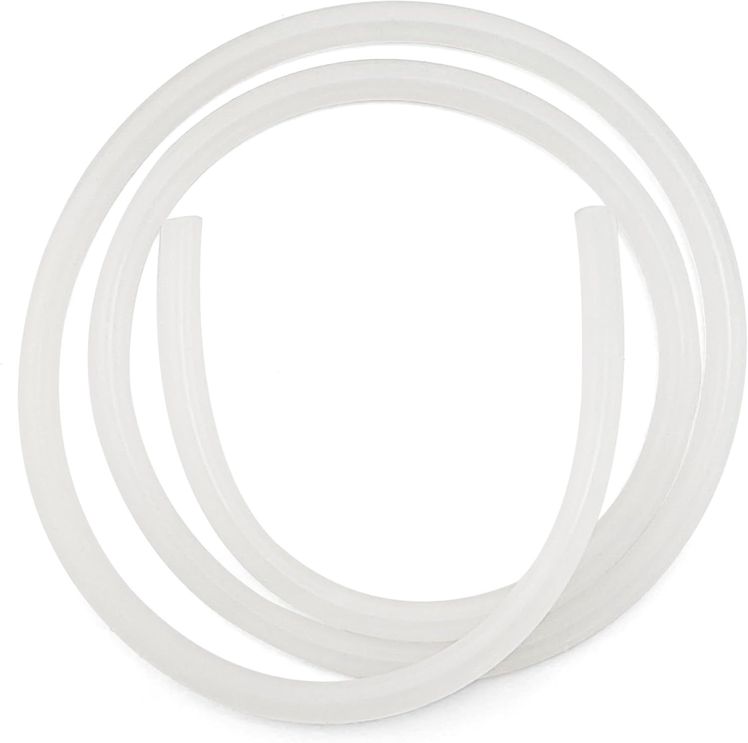 Elitzia 39 Inch Silicone Tube front view showing the flexible white transparent replacement hose for microdermabrasion machines.