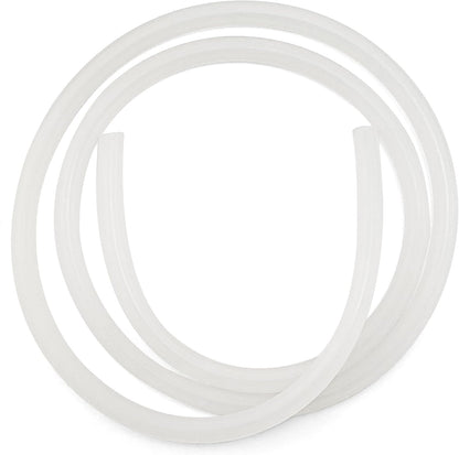 Elitzia 39 Inch Silicone Tube front view showing the flexible white transparent replacement hose for microdermabrasion machines.