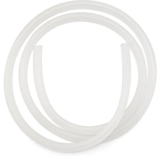 Elitzia 39 Inch Silicone Tube front view showing the flexible white transparent replacement hose for microdermabrasion machines.