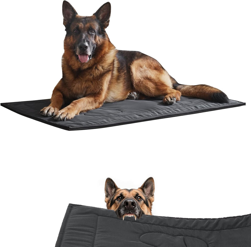 Chew Proof Dog Crate Pad - Indestructible Durable Dog Bed for Aggressive Chewers, Machine Washable & Waterproof Indoor Outdoor Tough Kennel Pad for Medium Dogs (Medium (22"x35"),Green) - Image 9