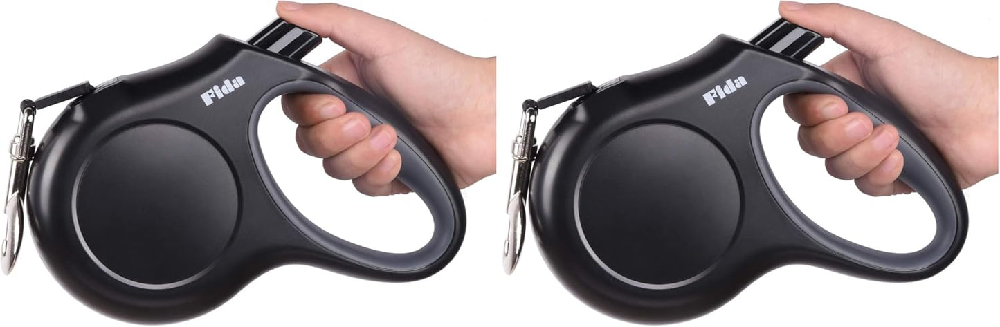 Fida Retractable Dog Leash, 16 ft Dog Walking Leash for Small Dogs up to 26 lbs, 360 degrees Tangle Free, Black - Image 11