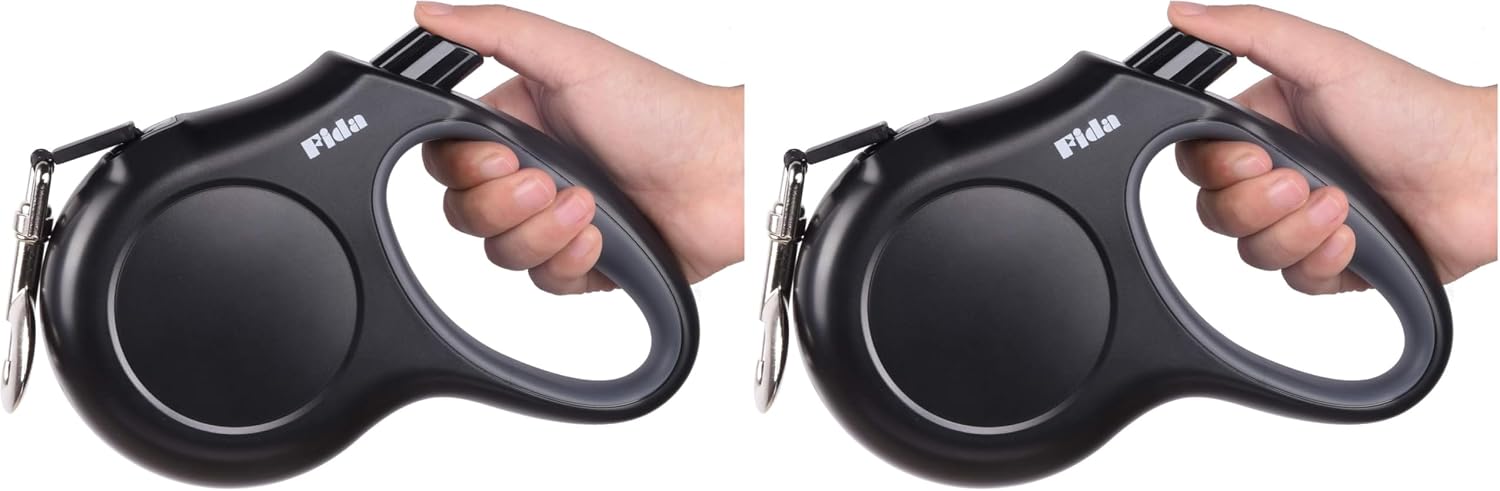 Fida Retractable Dog Leash, 16 ft Dog Walking Leash for Small Dogs up to 26 lbs, 360 degrees Tangle Free, Black - Image 11