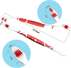 Detailed shot of non-slip rubber handle on PenVinoo toothbrush