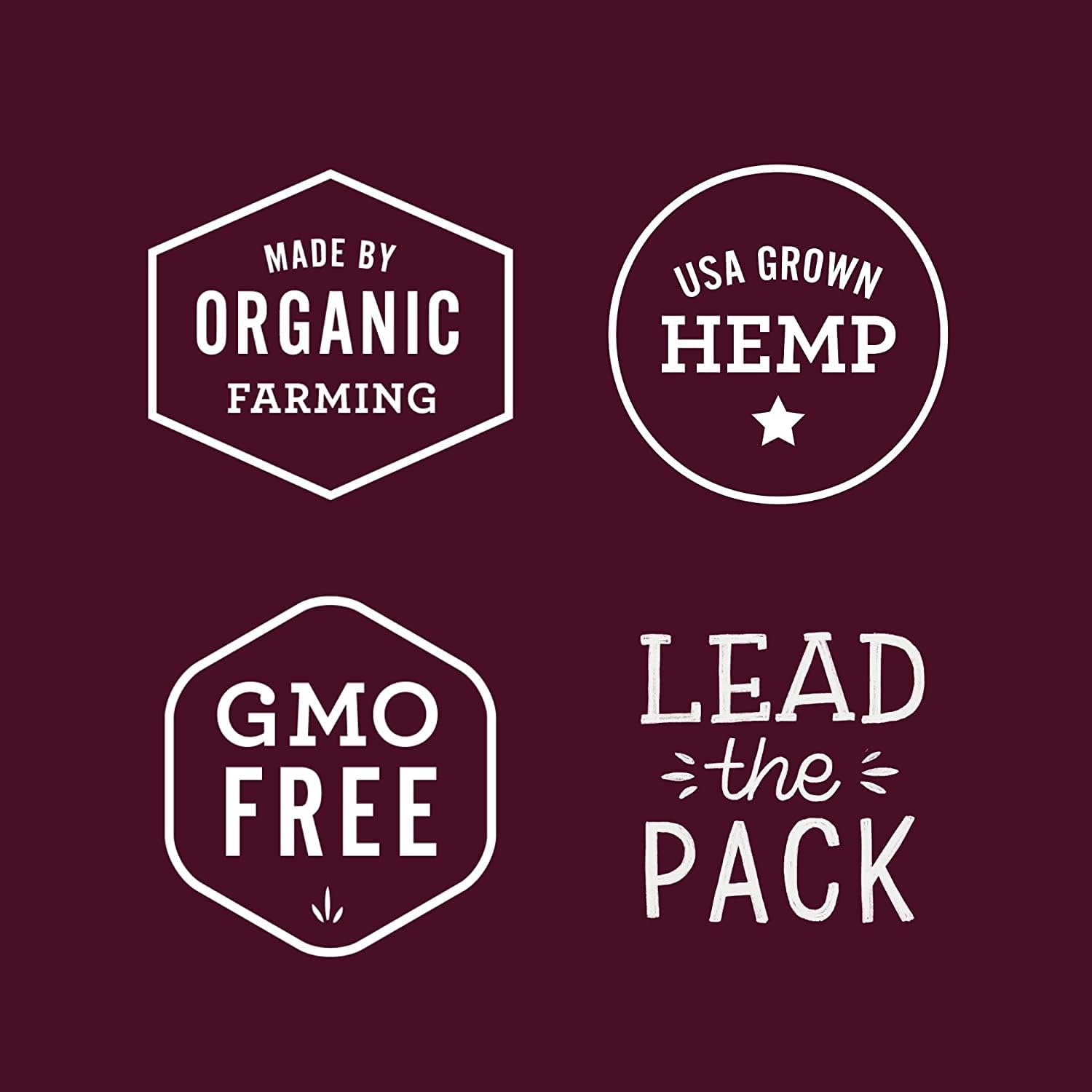 Authentic imported Hemp Well organic bird treat bag demonstrating premium seal and safe storage info