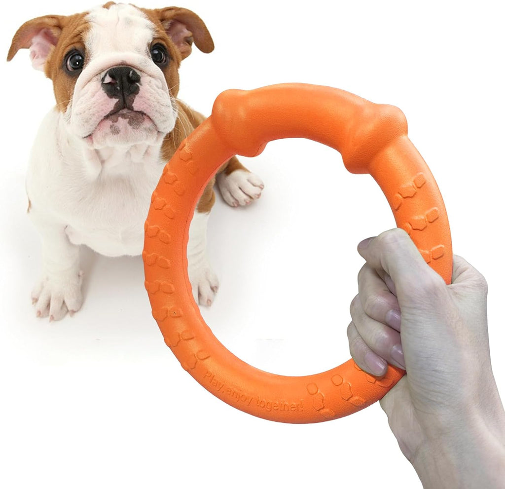 LaRoo Dog Ring Toy, Durable Soft Flying Disc for Throwing Catching Grabbing, Water Floating Dog Training Fetch Ring for Medium Large Breeds, Outdoor (Green/11.8Inch) - Image 10