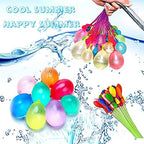 Niyabainen rapid fill balloon bundles highlighting the secure connections and assorted bright summer colors before filling.