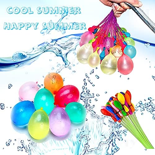 Niyabainen rapid fill balloon bundles highlighting the secure connections and assorted bright summer colors before filling.