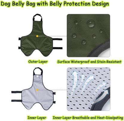 Occupiedpet anti dirt dog clothing showing premium polyester material texture