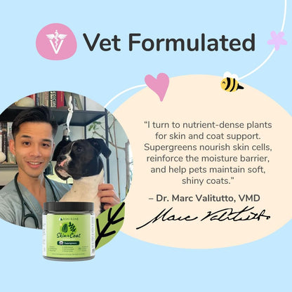 Certified USDA Organic seal on Kin+Kind pet supplement label