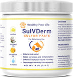 Healthy Paw Life SulVDerm sulfur paste jar front view for pet skincare
