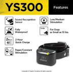 Dogtra YS300 waterproof bark collar side profile