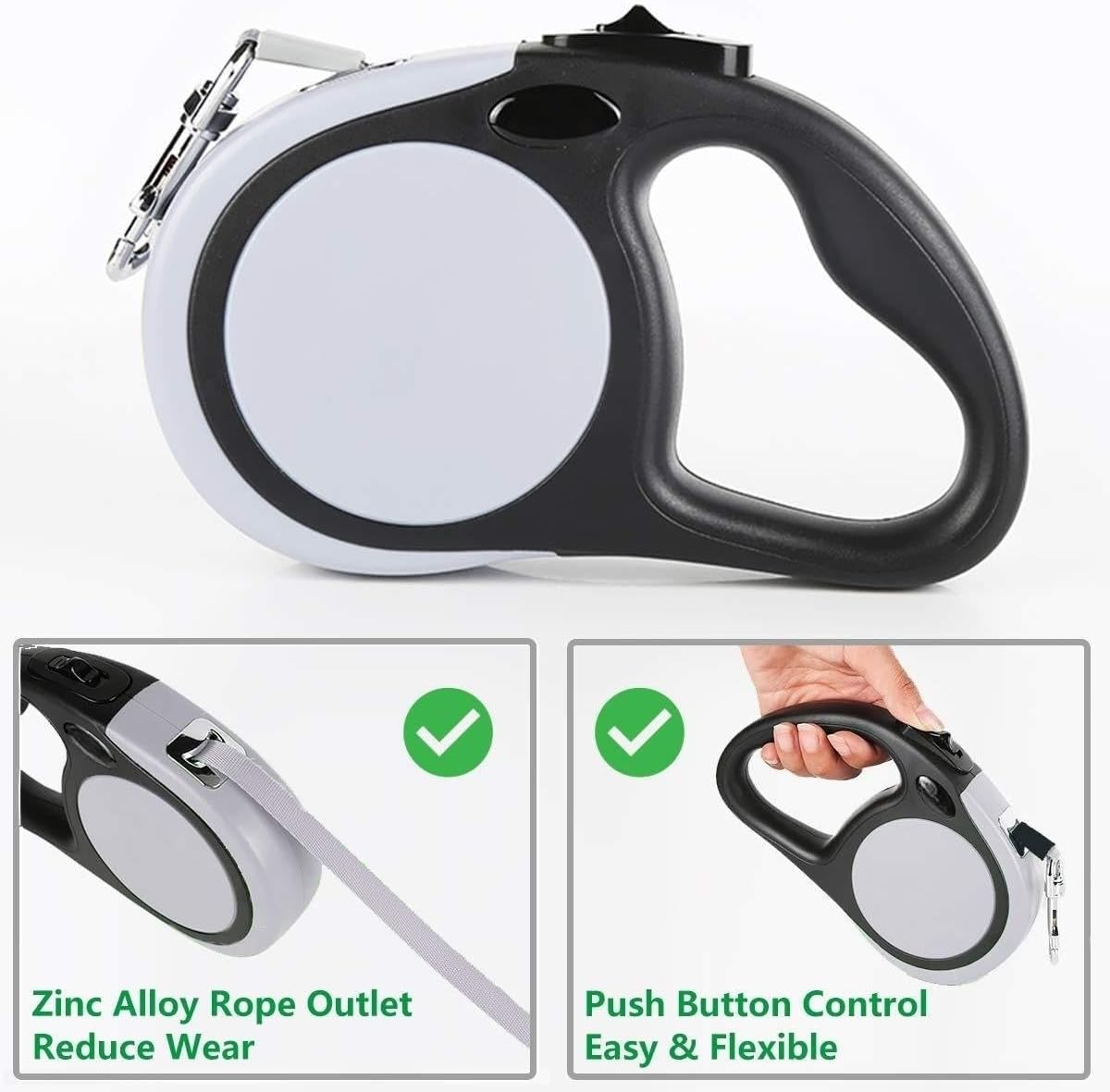 Ergonomic non-slip handle of YaLunpc double headed dog leash