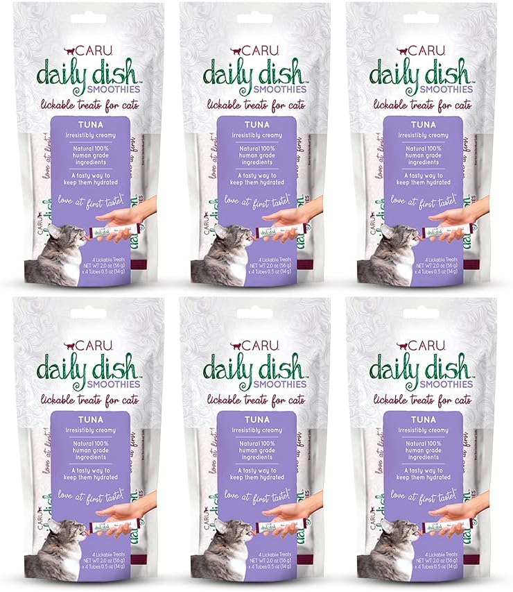 Caru - Daily Dish Chicken Smoothies - Lickable Treat for Cats - Supports Pet Hydration - Wet Cat Food/Meal Topper - Traceable Ingredients - Wheat, Corn & Soy Free - Non-GMO - 0.5 oz - 4 Tubes - Image 15
