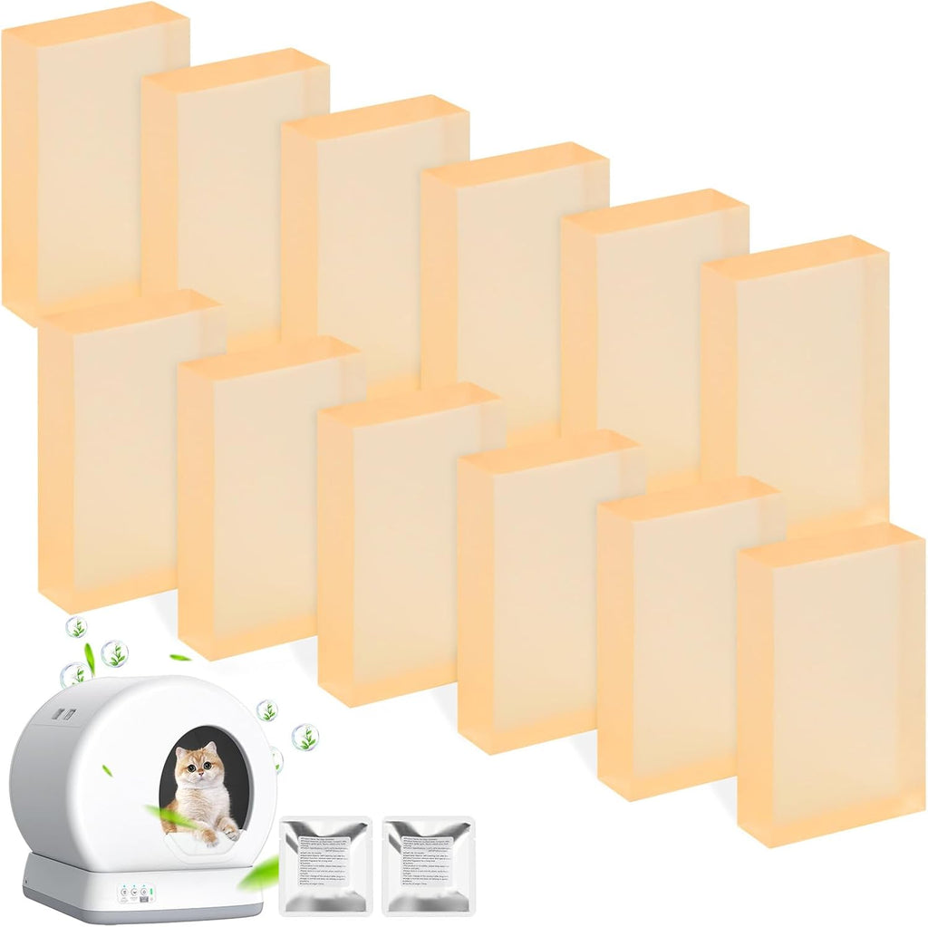 Fenkabs 12 pack litter box deodorizer gel front view package