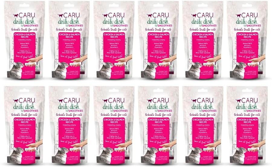 Caru - Daily Dish Chicken Smoothies - Lickable Treat for Cats - Supports Pet Hydration - Wet Cat Food/Meal Topper - Traceable Ingredients - Wheat, Corn & Soy Free - Non-GMO - 0.5 oz - 4 Tubes - Image 10