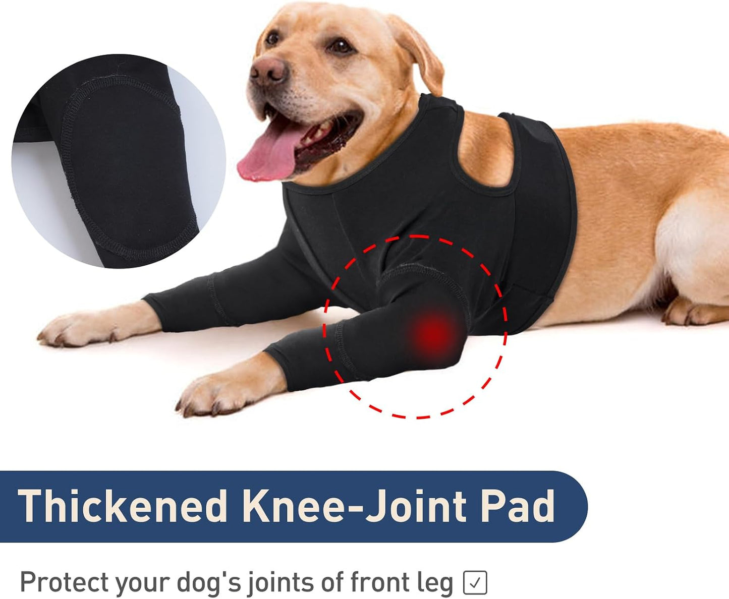 IDOMIK padded dog elbow braces protector joint padding detail
